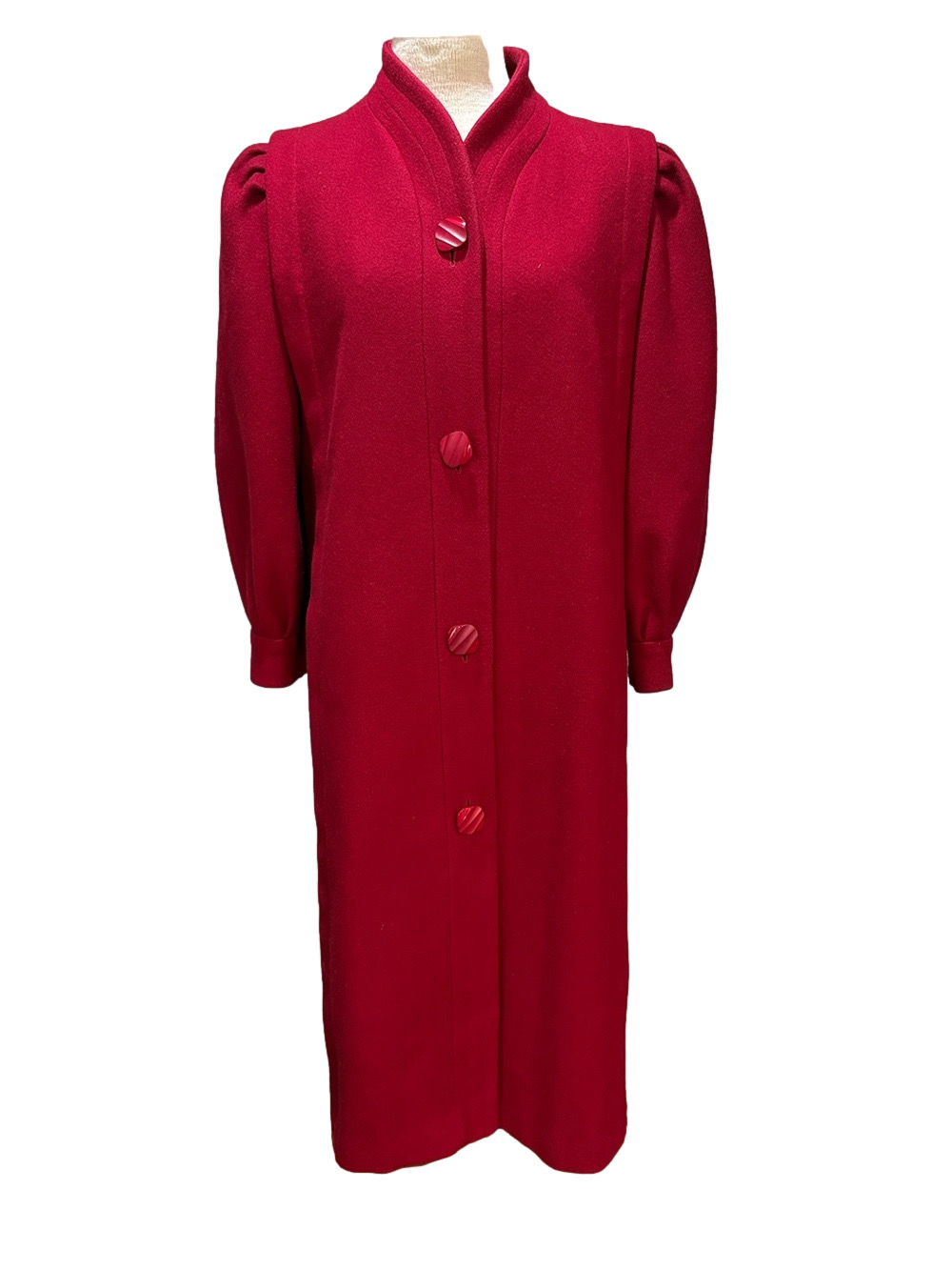 Youthcraft vintage tailored wool red long coat